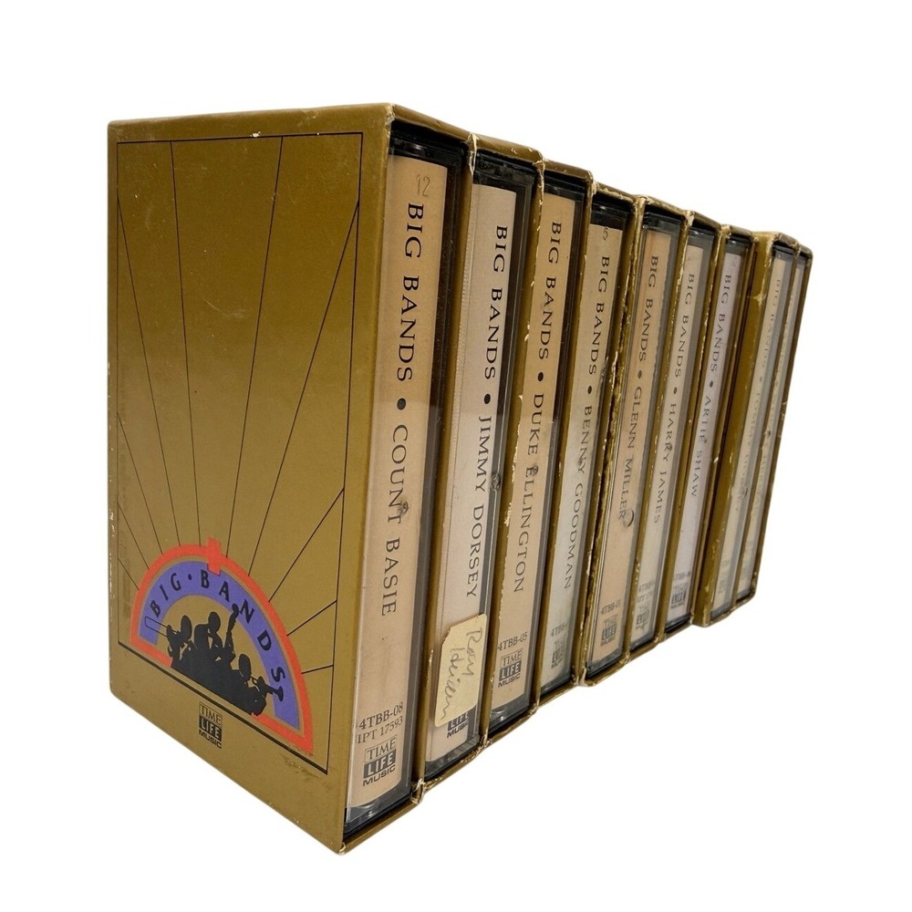 Time Life Music Big Bands Cassette Tape Collection Set 9 Jazz Swing Vintage BF